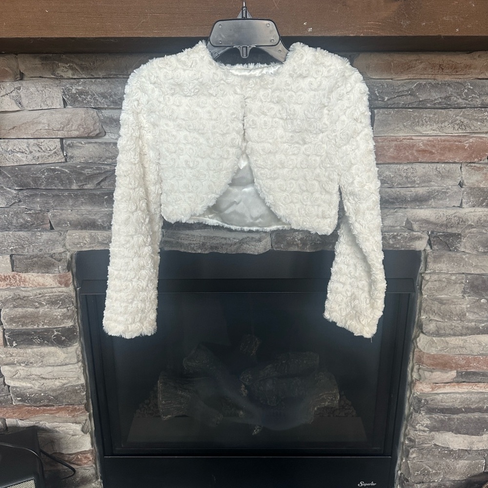 Bonnie Jean Cream Dressy shrug